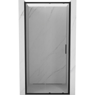 Posuvné sprchové dvere Mexen Exo 100 cm, priehľadné, čierne - 8151-100-000-70-00