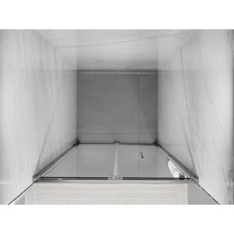 Sprchové skladacie dvere Mexen Exo 65 cm, priehľadné, chróm - 816-065-000-01-00