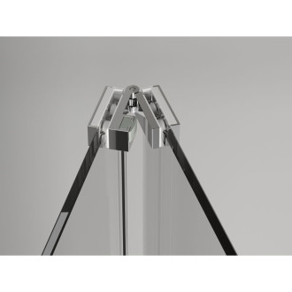 Sprchové skladacie dvere Mexen Exo 95 cm, priehľadné, chróm - 816-095-000-01-00