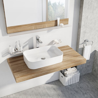Ravak umývadlo Ceramic 550 R Slim keramické white XJX01155002