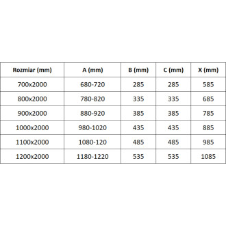 Sprchové dvere Mexen Exo s dvojitými pántami 100 cm, priehľadné, chróm - 814-100-000-01-00