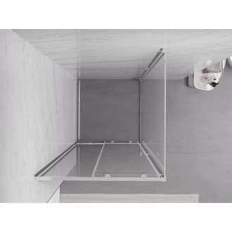 Posuvný sprchovací kút Mexen Exo 95 x 95 cm, priehľadný, chróm - 8151-095-095-01-00