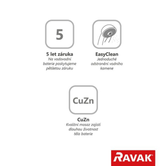 Ravak WF 025.00 Vaňové napúšťanie vodopád so setom X070060