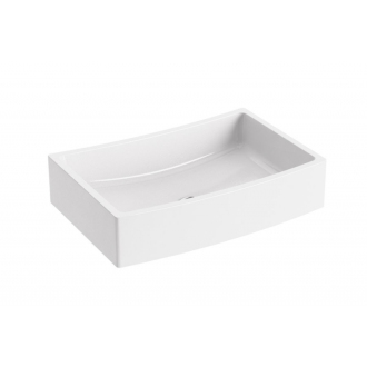 Ravak umývadlo FORMY 02 600 D white bez prepadu XJM01260000