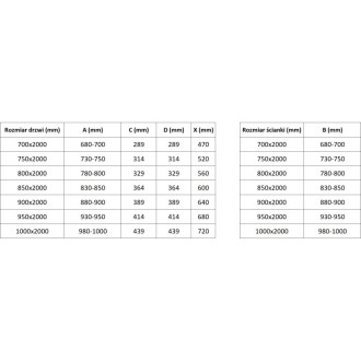 Skladací sprchovací kút Mexen Exo 95 x 85 cm, priehľadný, čierny - 816-095-085-70-00