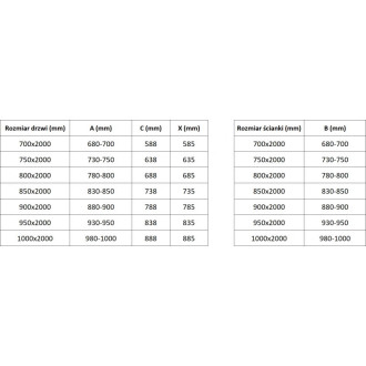 Sprchovací kút Mexen Exo s výklopným mechanizmom 100 x 80 cm, priehľadný, chróm - 817-100-080-01-00