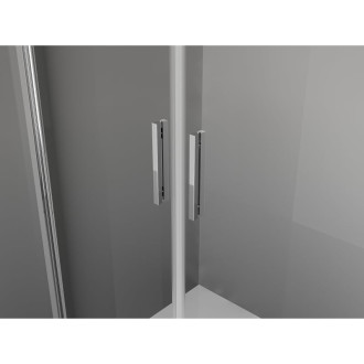 Sprchovací kút Mexen Exo s výklopným mechanizmom 90 x 95 cm, priehľadný, chróm - 814-090-095-01-00