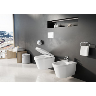 Ravak Bidet Chrome závesný white X01450