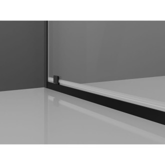 Sprchovací kút Mexen Exo s výklopným mechanizmom 100 x 70 cm, priehľadný, čierny - 8181-100-070-70-00