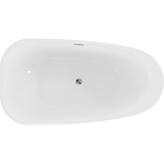 Voľne stojaca vaňa Mexen Giada 170 x 90 cm, lesklá biela, chrómovaný prepad - 52741709000-01