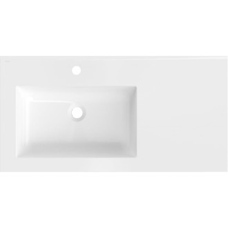 Mexen Otis ľavé zapustené umývadlo 91 x 46,5 cm, lesklá biela - 25189000L