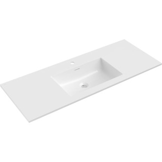 Zapustené umývadlo Mexen Otis 121 x 46,5 cm, lesklá biela - 25181200
