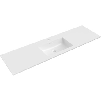 Zapustené umývadlo Mexen Otis 161 x 46,5 cm, biely lesk - 25181600