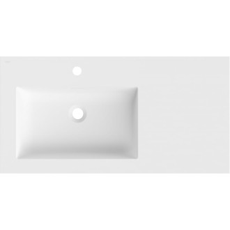 Mexen Otis ľavé zapustené umývadlo 91 x 46,5 cm, matná biela - 25189001L