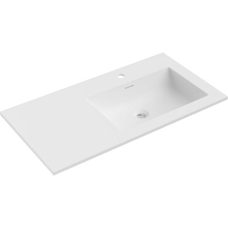 Mexen Otis pravé zapustené umývadlo 91 x 46,5 cm, matná biela - 25189001P