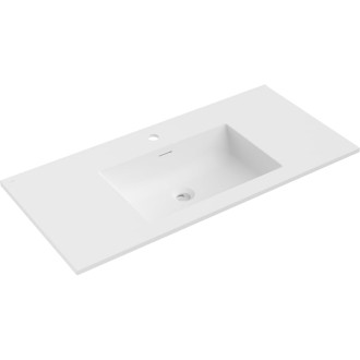 Zapustené umývadlo Mexen Otis 101 x 46,5 cm, matná biela - 25181001