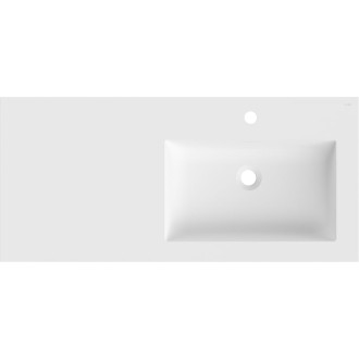 Mexen Otis pravé zapustené umývadlo 101 x 46,5 cm, matná biela - 25181001P
