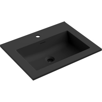 Zapustené umývadlo Mexen Otis 61 x 46,5 cm, matne čierna - 25186071