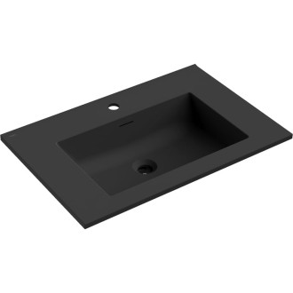 Zapustené umývadlo Mexen Otis 71 x 46,5 cm, matne čierna - 25187071
