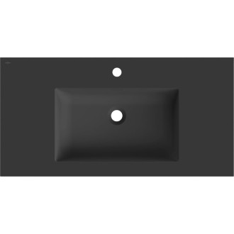 Zapustené umývadlo Mexen Otis 91 x 46,5 cm, matne čierna - 25189071