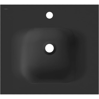 Zapustené umývadlo Mexen Vela 51 x 46,5 cm, matná čierna - 25235071