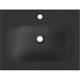 Zapustené umývadlo Mexen Vela 61 x 46,5 cm, matná čierna - 25236071