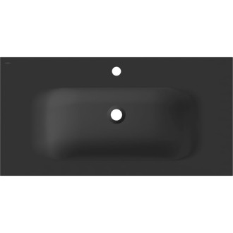 Zapustené umývadlo Mexen Vela 91 x 46,5 cm, matná čierna - 25239071