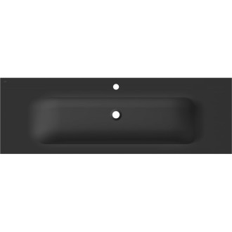 Zapustené umývadlo Mexen Vela 141 x 46,5 cm, matná čierna - 25231471