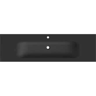 Zapustené umývadlo Mexen Vela 161 x 46,5 cm, matná čierna - 25231671