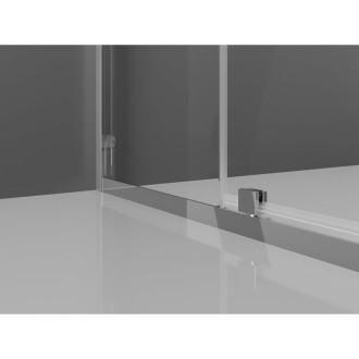 Sprchovací kút Mexen Exo s výklopným mechanizmom 90 x 90 cm, priehľadný, chróm - 819-090-090-01-00