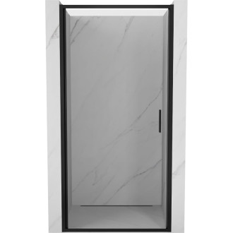 Sprchové dvere Mexen Exo s otočnými ramenami 100 cm, priehľadné, čierne - 817-100-000-70-00