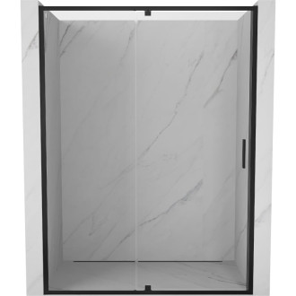 Sprchové dvere Mexen Exo s otočnými ramenami 140 cm, priehľadné, čierne - 819-140-000-70-00