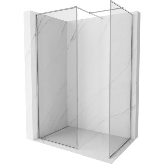 Mexen Kioto-F Sprchová zástena s rámom 170 x 110 cm, 8 mm priehľadná, chróm - 800-170-202-04-00-110
