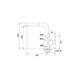 Set Franke G76KA (drez MRG 611-78 BB + FN 0147.031) kašmír 114.0510.380