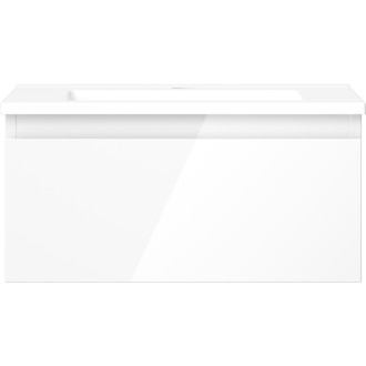 Kúpeľňová skrinka Mexen Orio 50 cm s umývadlom Otis, 1 zásuvka, biely lesk - 91A10-05023-1-BF00-W18M00