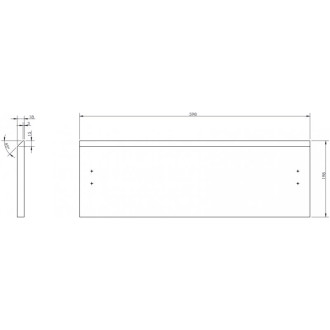 Čelo Mexen Orio pre korpus kúpeľňovej skrinky 60 x 20 cm, matne šedé - 91A10-0600-235-1-62