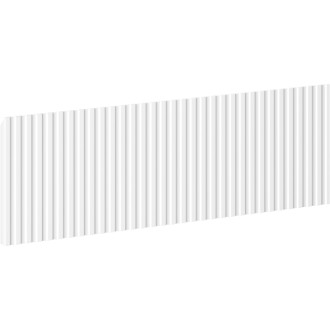 Drážkovaná predná strana Mexen Rivel pre korpus kúpeľňovej skrinky 50 x 20 cm, matná biela - 91A20-0500-235-1-01