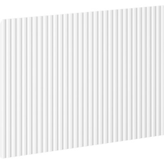 Drážkovaná predná strana Mexen Rivel pre korpus kúpeľňovej skrinky 60 x 43,5 cm, matná biela - 91A20-0600-470-1-01