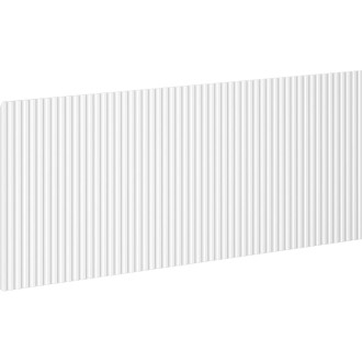 Drážkovaná predná strana Mexen Rivel pre korpus kúpeľňovej skrinky 120 x 43,5 cm, matná biela - 91A20-1200-470-1-01
