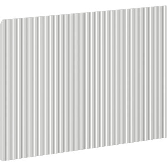 Drážkovaná predná strana Mexen Rivel pre korpus kúpeľňovej skrinky 45 x 43,5 cm, matne šedá - 91A20-0450-470-1-62