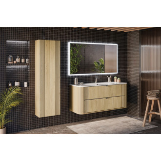 Comad SET-OVC 120CM UM PURE HC Kúpeľňová zostava 120 cm s umývadlom a vysokou skrinkou