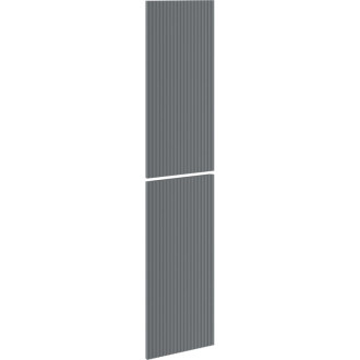 Drážkovaná čelka Mexen Rivel pre korpus kúpeľňovej skrinky 35 x 80 cm (2 ks), matný grafit - 91A21-1600-300-2-66