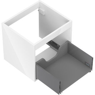 Korpus umývadlovej skrinky Mexen Box-A 50 cm, 1 zásuvka, biely lesk - 91AX0-0500-470-1-00