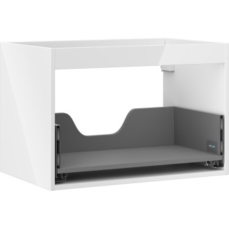 Korpus umývadlovej skrinky Mexen Box-A 70 cm, 1 zásuvka, biely lesk - 91AX0-0700-470-1-00