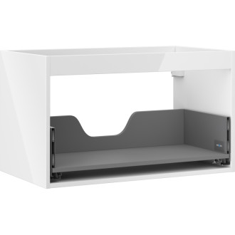 Korpus umývadlovej skrinky Mexen Box-A 80 cm, 1 zásuvka, biely lesk - 91AX0-0800-470-1-00