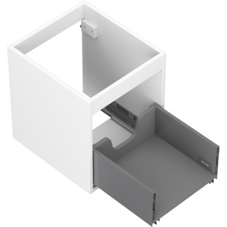 Korpus umývadlovej skrinky Mexen Box-A 40 cm, 1 zásuvka, matná biela - 91AX0-0400-470-1-01