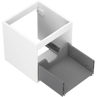 Korpus umývadlovej skrinky Mexen Box-A 45 cm, 1 zásuvka, matná biela - 91AX0-0450-470-1-01