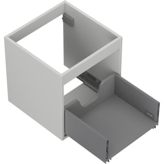 Korpus umývadlovej skrinky Mexen Box-A 45 cm, 1 zásuvka, matne šedá - 91AX0-0450-470-1-62