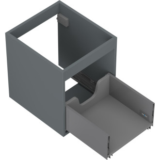 Korpus umývadlovej skrinky Mexen Box-A 40 cm, 1 zásuvka, matný grafit - 91AX0-0400-470-1-66