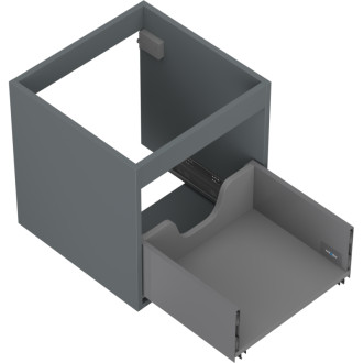 Korpus umývadlovej skrinky Mexen Box-A 45 cm, 1 zásuvka, matný grafit - 91AX0-0450-470-1-66